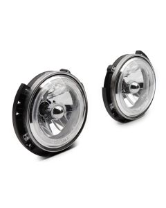 Raxiom 07-18 Jeep Wrangler JK LED Halo Headlights- Chrome Housing (Clear Lens) - J121871
