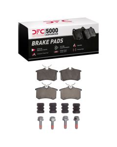 DFC 85-13 Audi A3 Rear 5000 Advanced Low Metallic Brake Pads and Hardware Kit - 1552-0340-05