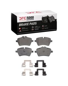 DFC 02-15 Mini Cooper Clubman Front 5000 Advanced Low Metallic Brake Pads and Hardware Kit - 1551-1204-01
