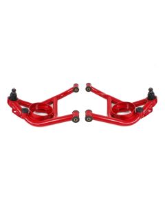 BMR 70-81 Chevrolet Camaro A-Arms Lower Delrin Bushings Std Ball Joint - Red - AAL321R