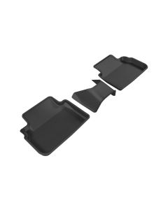 3D MAXpider 2017-2019 Subaru Impreza/Crosstrek Kagu 2nd Row Floormats - Black - L1SB02221509