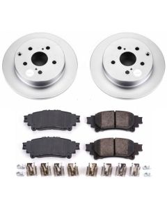 Power Stop 16-18 Toyota Mirai Rear Z17 Evolution Geomet Coated Brake Kit - CRK6099