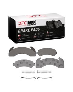 DFC 83-12 Blue Bird TC1000 Rear 5000 Advanced Semi Metallic Brake Pads and Hardware Kit - 1551-0225-01
