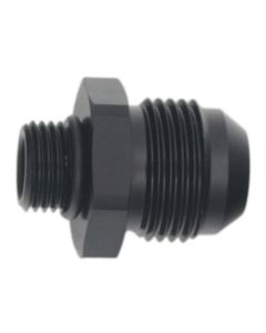DeatschWerks 6AN ORB Male to 10AN Male Flare Adapter - Anodized Matte Black - 6-02-0409-B