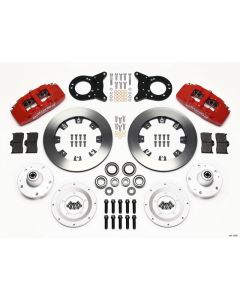 Wilwood Dynapro 6 Front Hub Kit 12.19in Red 1965-1969 Mustang Disc & Drum Spindle - 140-12947-R