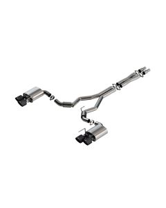 Borla 2024 Ford Mustang Dark Horse 5.0L V8 w/Active Exhaust S-Type Cat-Back Exhaust System - CF Tips - 140964CFBA