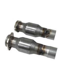 BBK 16-20 Chevrolet Camaro SS Short Mid Pipe Kit w/High Flow Cats (For 4044/40440) - 40441