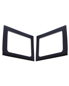 DEI 11-18 Jeep Wrangler JK 4-Door Boom Mat Rear Side Window Trim - 2 Piece - Black - 50149