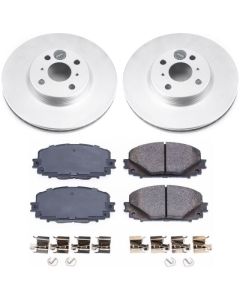 Power Stop 12-18 Toyota Yaris Front Z17 Evolution Geomet Coated Brake Kit - CRK6104