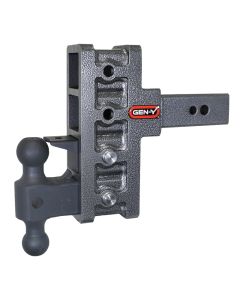 Gen-Y Mega Duty 2.5in Shank 6in Offset Drop 32K Hitch w/GH-0161 Dual-Ball/GH-0162 Pintle Lock - GH-1924
