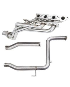 Kooks 1 7/8 x 3 Stainless Steel Long Tube Non-Emissions Headers w/3 x OEM Stainless Connection Pipes Toyota Tundra V8 | Toyota Sequoia V8 2014-2021- KOOK-4311H410