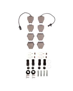DFC 99-05 Audi S4 Front 5000 Advanced Low Metallic Brake Pads and Hardware Kit - 1551-0839-01