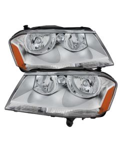 xTune Dodge Avenger 08-14 Crystal Headlights Chrome HD-JH-DA08-AM-C - 9025303