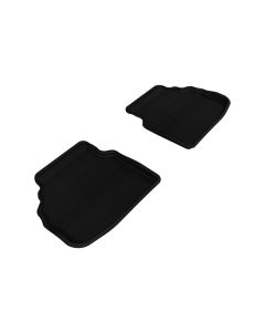 3D MAXpider 2009-2012 BMW 7 Series F01 Kagu 2nd Row Floormats - Black - L1BM05321509