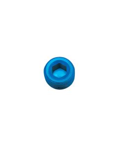 Russell Performance 3/8in Allen Socket Pipe Plug (Blue) - 662050
