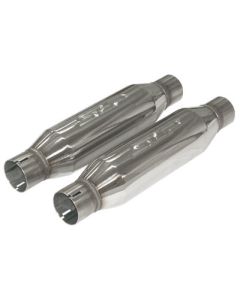 SLP Exhaust LoudMouth 2.5in Inlet / Outlet Bullet-Type Resonator - 31062