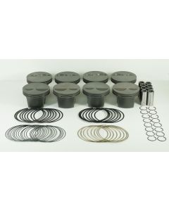 Mahle MS Piston Set SBC 384ci 4.040in Bore 3.750stk 6.125in Rod .0927in Pin -2cc 11.5 CR Set of 8 - 930206740