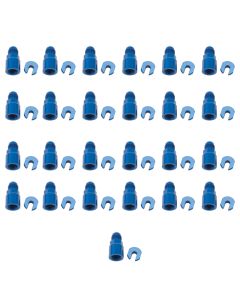 Russell Performance -6 AN Male to 3/8in SAE Quick-Disc Female EFI Adapter Fitting(Bulk Qty 25)-Blue - 644128
