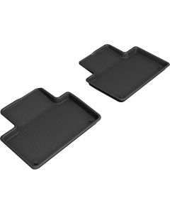 3D MAXpider 2015-2021 Volvo XC90 T8 Twin Engine Kagu 2nd Row Floormats - Black - L1VV02921509