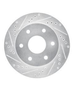 R1 09-15 Toyota Hilux (Mexico) Front Left Drilled & Slotted Silver Brake Rotor - 631-92069L