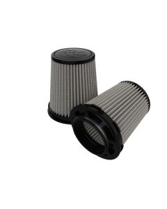 aFe MagnumFLOW Pro Dry S Air Filter 4in F x 6in B MT2 x 4-3/4 T x 7in H (Inverted) - 21-90114-MA