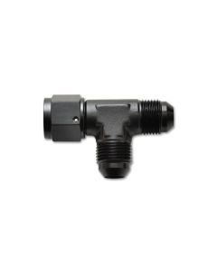 Anodized Black -8AN Tee Fitting with Swivel Adapter