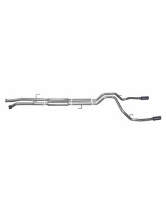Gibson 08-13 Toyota Tundra Base 5.7L 2.5in Cat-Back Dual Split Exhaust - Black Elite - 67402B