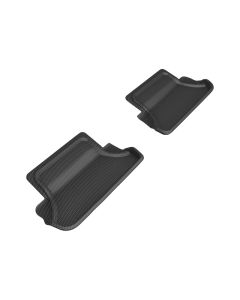 3D MAXpider 2020-2024 BMW 8 Series Coupe (G15) Kagu 2nd Row Floormats - Black - L1BM11021509