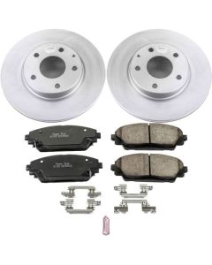 Power Stop 14-16 Mazda 3 Front Z17 Evolution Geomet Coated Brake Kit - CRK6974