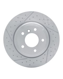 DFC 13-13 BMW 135IS Rear Brake Rotor - Dimpled and Slotted - 640-31090