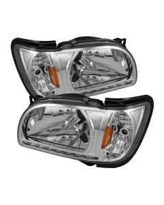 xTune Toyota Tacoma 01-04 1 Piece w/ Black Trim Corner Crystal Headlights HD-ON-TT01-1PC-LED-C - 5056344