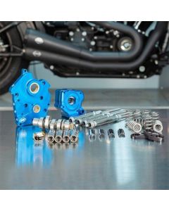 S&S Cycle 2017+ Water Cooled M8 Models Chain Drive 550C Cam Chest Kit w/ Chrome Pushrod Tubes - 310-1080B