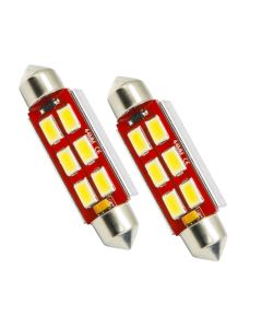 Oracle 44MM 6 LED 3-Chip Festoon Bulbs (Pair) - Cool White - 5207-001