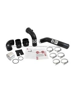 aFe POWER Bladerunner 3 Black Intercooler Hot and Cold Side Tubes w/Couplings and Clamps Kit Ford F-250/F-350 Diesel V8 6.7L 11-15- AFE-46-20144-B
