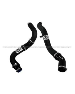 aFe POWER Bladerunner 3 inch Black Intercooler Hot and Cold Side Tubes with Couplings and Clamps Kit RAM 1500 EcoDiesel 14-15- AFE-46-20174-B