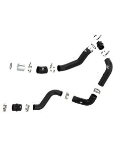 aFe POWER Black BladeRunner Aluminum Hot and Cold Charge Pipe Kit GM Diesel Trucks V8-6.6L (td) L5P 2020-2021- AFE-46-20444-B