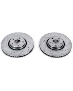 Power Stop 07-11 Lexus GS350 Front Evolution Drilled & Slotted Rotors - Pair - JBR1307XPR