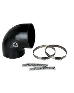 aFe Magnum FORCE Intake Coupling Kit (3-3/4 IN ID to 3-1/2 IN ID x 90 Deg.) Elbow Coupler - Black - 59-00121