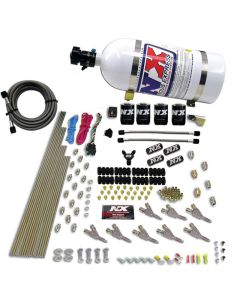 Nitrous Express 8 Cyl EFI SSV Nozzle Nitrous Kit w/10lb Bottle - 80016EFI-10