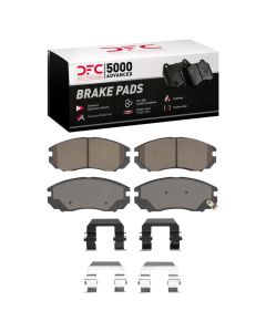 DFC 04-08 Hyundai Tiburon Front 5000 Advanced Ceramic Brake Pads and Hardware Kit - 1551-1104-01