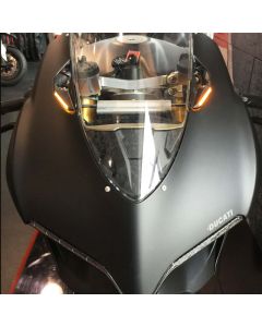 New Rage Cycles 13-15 Ducati 899 Panigale Mirror Block Off Turn Signals - 899-MBO