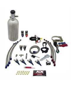 Nitrous Express 4 Cyl Piranha Nitrous Kit (For EFI Applications) w/1.4lb Bottle - 60008P