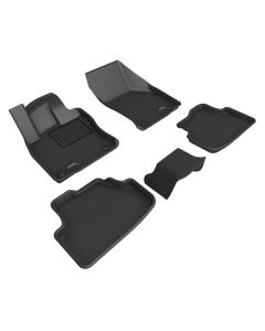3D Maxpider 21-23 Volkswagen Golf Gti/Golf R Kagu Floor Mat- Black R1 R2 - L1VW12201509