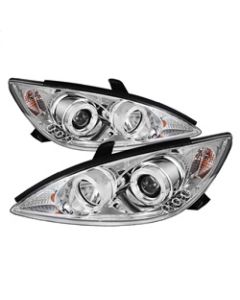 Spyder Toyota Camry 02-06 Projector Headlights LED Halo LED Chrome High H1 Low H1 PRO-YD-TCAM02-HL-C - 5064318
