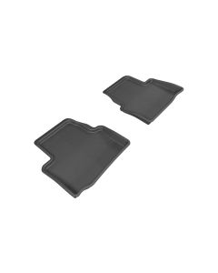 3D MAXpider 2013-2019 Cadillac ATS/ATS-V Kagu 2nd Row Floormats - Black - L1CD00621509