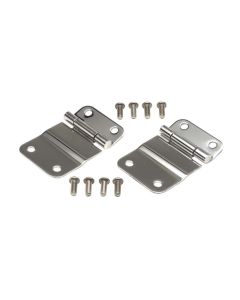 Kentrol 76-86 Jeep CJ7 Tailgate Hinge Pair - Polished Silver - 30419