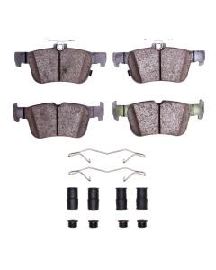 DFC 19-24 Ford Edge Rear 5000 Advanced Low Metallic Brake Pads and Hardware Kit - 1552-1665-01