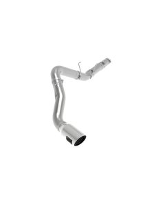 aFe POWER Large Bore-HD 5 IN 409 Stainless Steel DPF-Back Exhaust System with Polished Tip- AFE-49-42078-P
