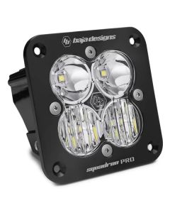 Baja Designs Flush Mount Black Clear Lens Driving/Combo Pattern Squadron Pro LED Light Pod- BAJA-491
