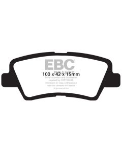 EBC 12+ Hyundai Accent 1.6 Greenstuff Rear Brake Pads - DP21875